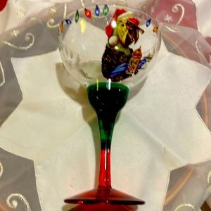 COPY - Rudolf Nog Parakeet Extra Large Margarita Glass.